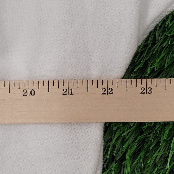 Vintage 80s MOD Track Jacket Women Large 22x22 Crop Boxy USA - Picture 9 of 13